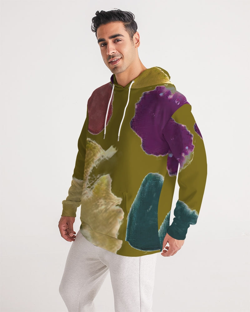 Splash Olive Men's Hoodie| Always Get Lucky