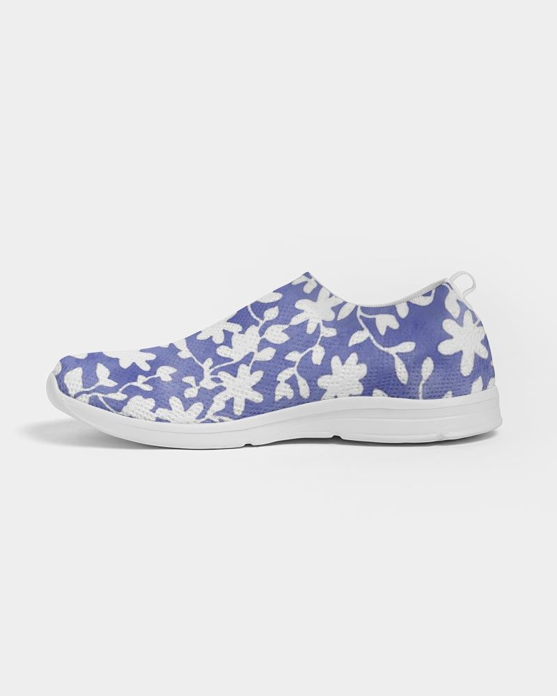 Camo Flower Sky Women's Slip-On Flyknit Shoe