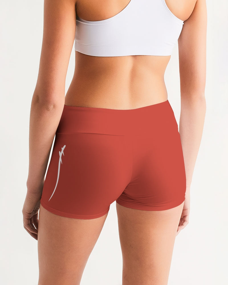 Signature Lucky Lime Paprika Women's Mid-Rise Yoga Shorts