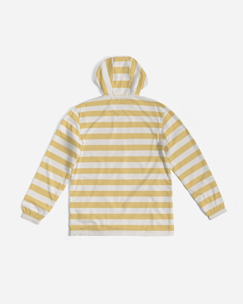 Classic Vluxe Yellow Stripe Men's Windbreaker