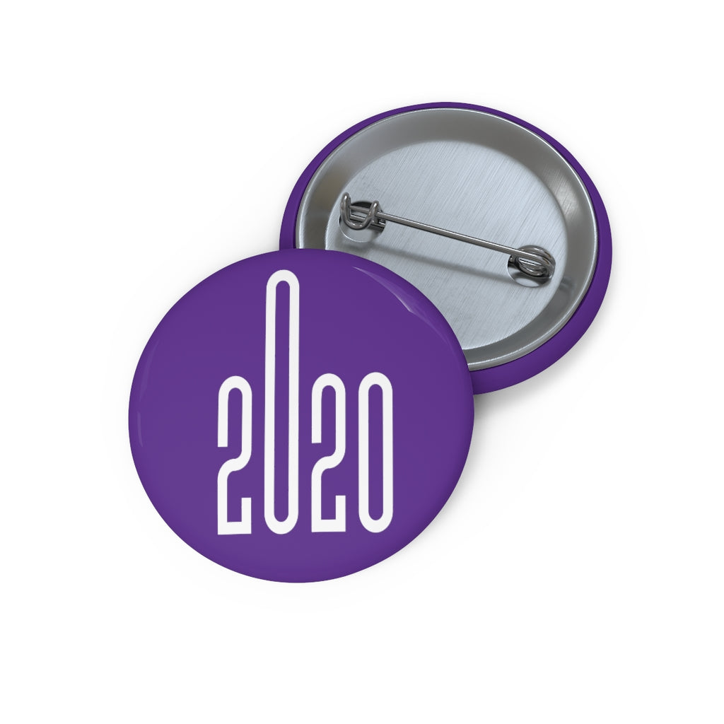 Year 2020 Purple Custom Pin Buttons