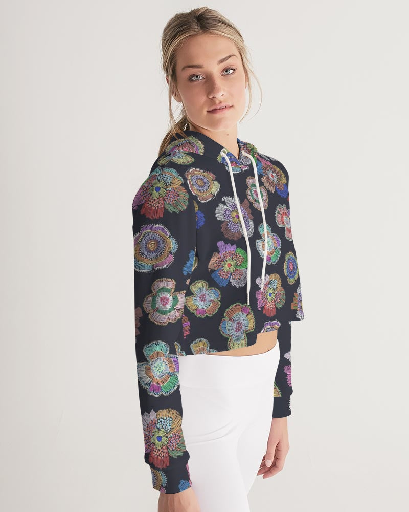 Blooming Women's Cropped Hoodie