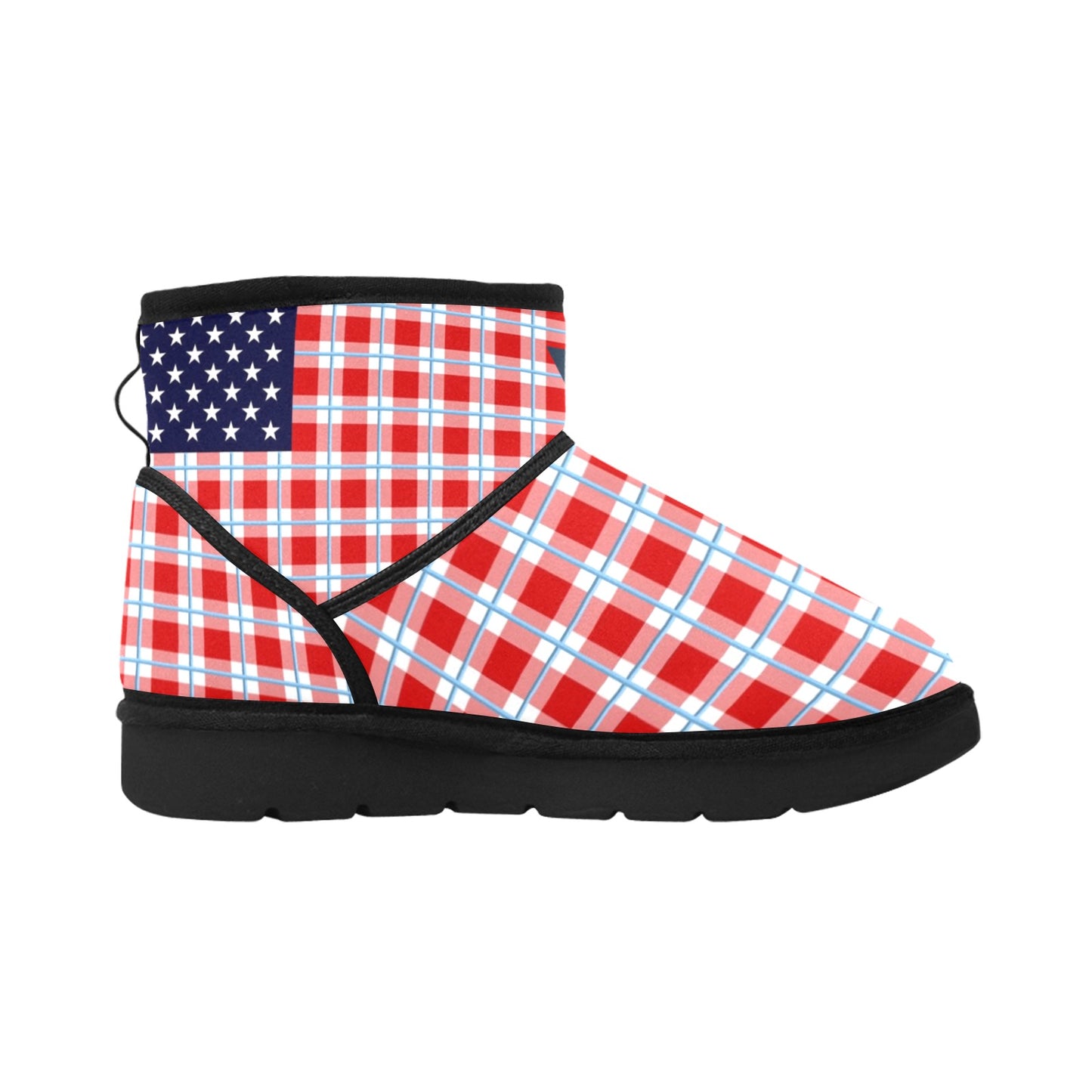 Plaid Nation Vluxe by Lucky Nahum Low Top Women's Snow Boots