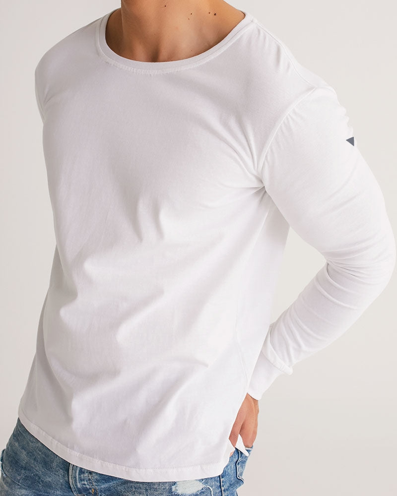 Solid State Of Mind White Men's Long Sleeve Tee