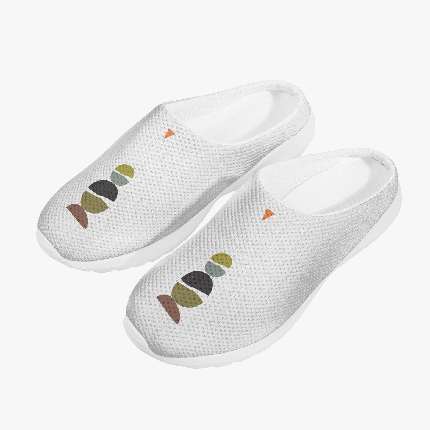 Layered Stones Casual Mesh Non-Woven Slippers