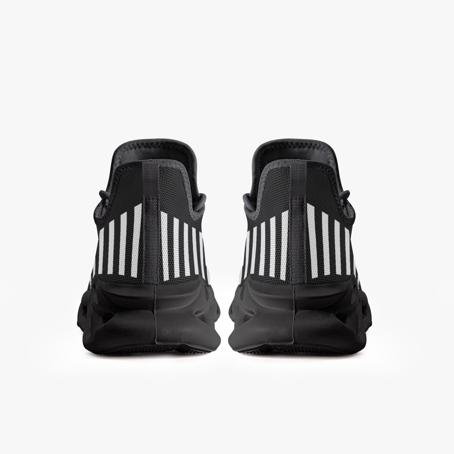 Vluxe Bounce Mesh Knit Sneakers - Black/White