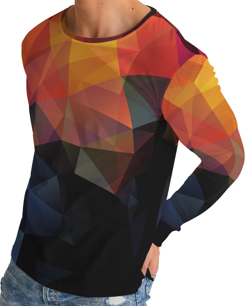 Diamond Cut Men's Long Sleeve Tee | Always Get Lucky