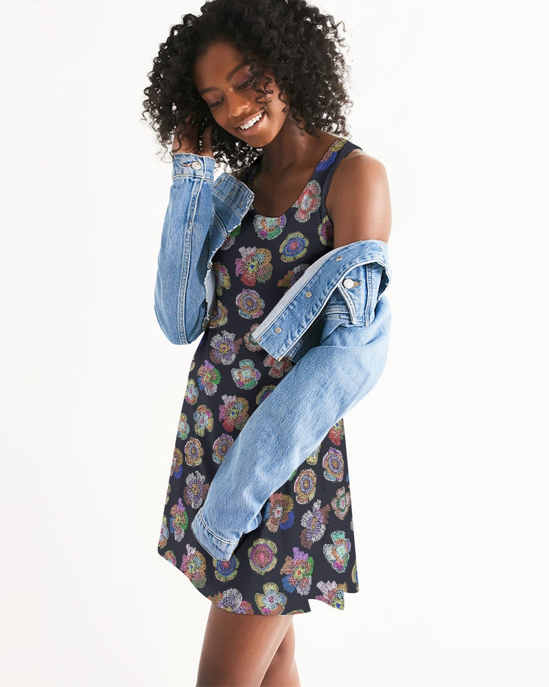 Blooming Women's Racerback Dress | Always Get Lucky