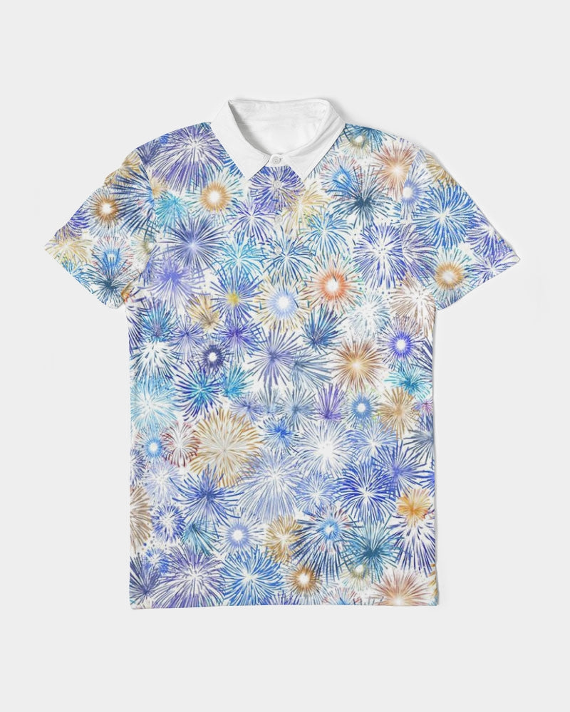 Fireworks Men's Slim Fit Short Sleeve Polo