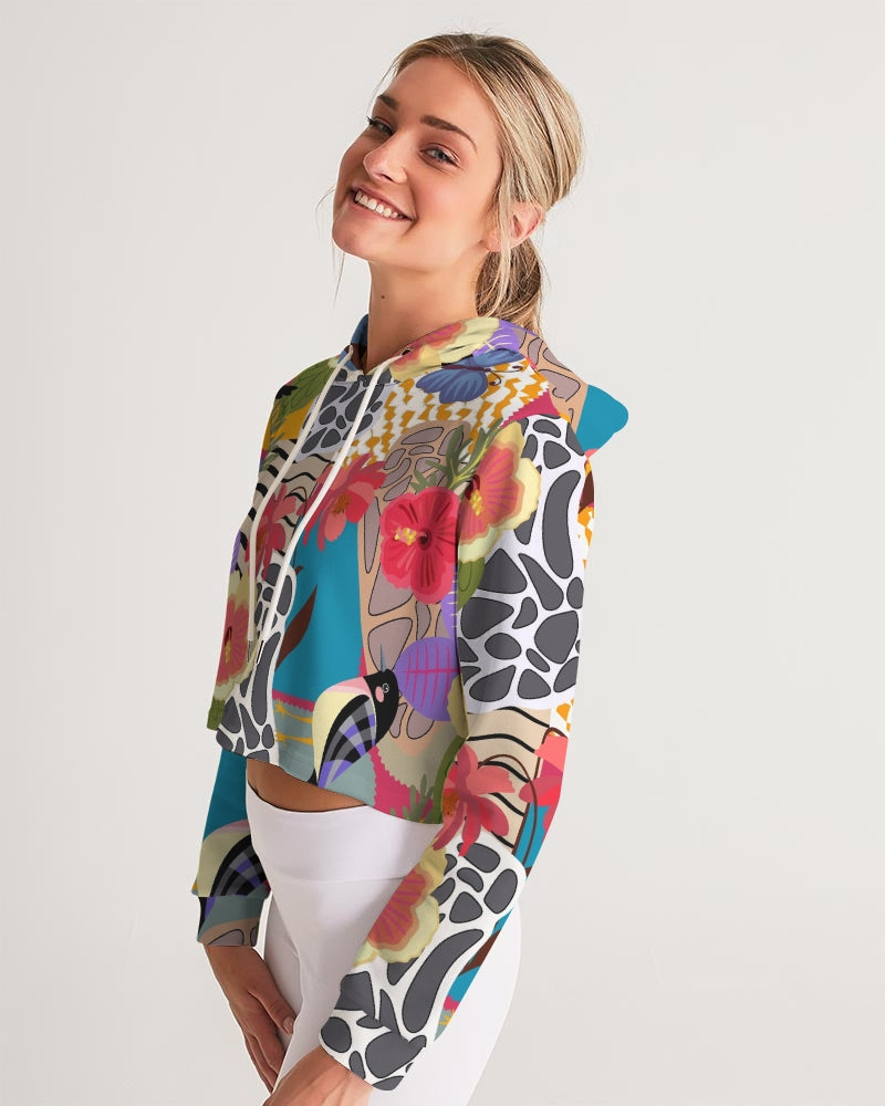Bird of Paradise Women's Cropped Hoodie