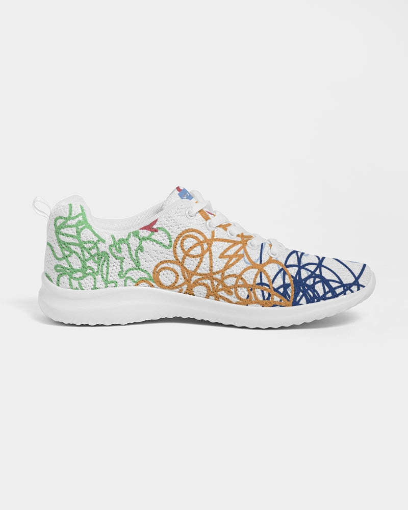 Lucky Scribble White Men's Athletic Shoe