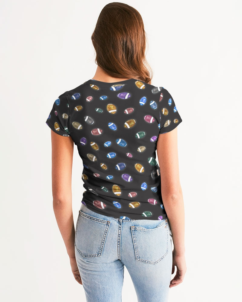 Football Season Gray Women's Tee