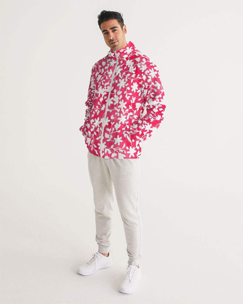 Camo Flower Flame Men's Windbreaker