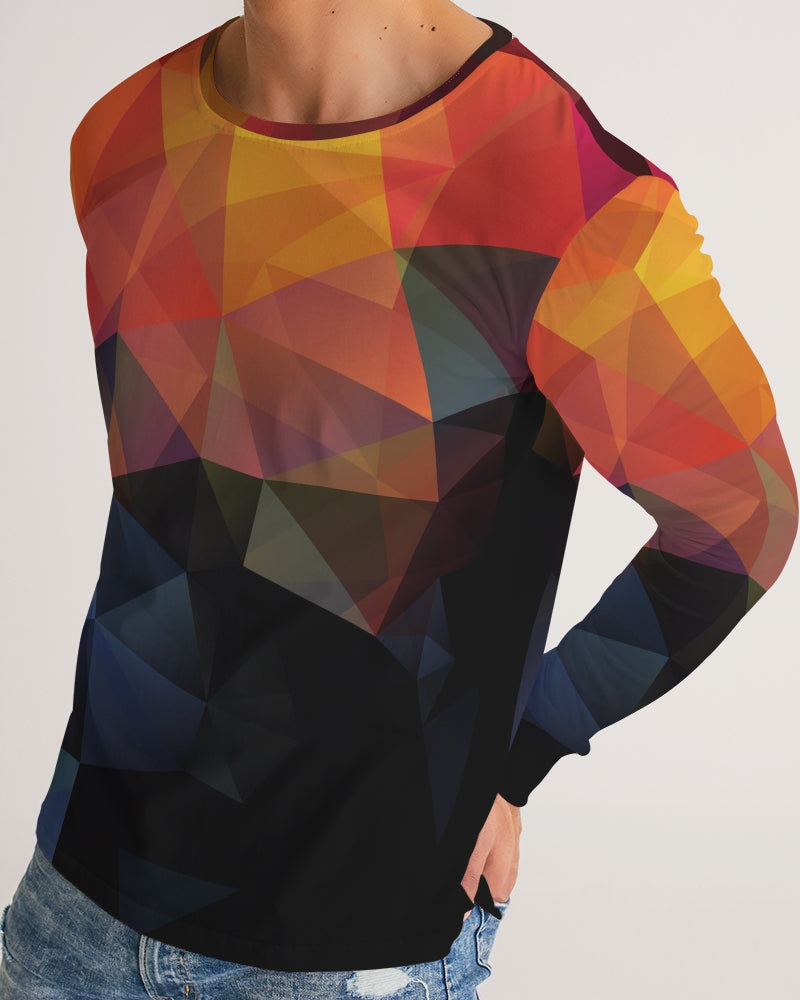 Diamond Cut Men's Long Sleeve Tee | Always Get Lucky