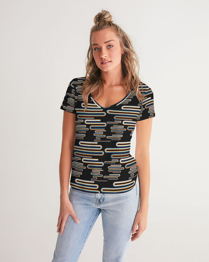 Stefano Women's V-Neck Tee | Always Get Lucky