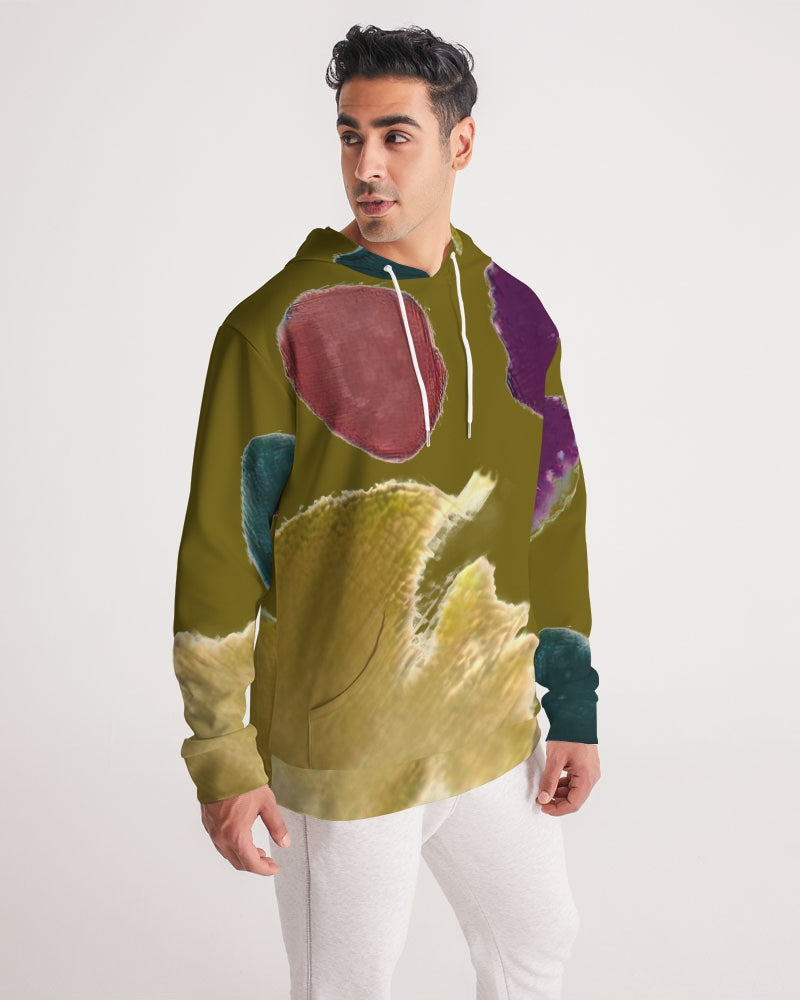 Splash Olive Men's Hoodie| Always Get Lucky