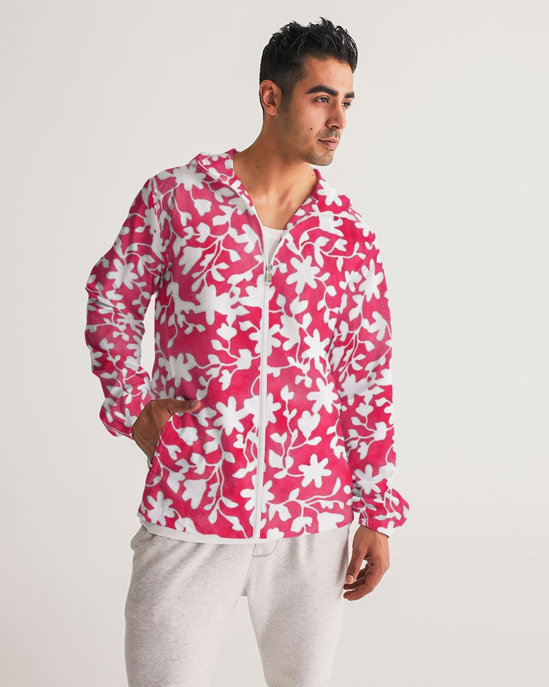 Camo Flower Flame Men's Windbreaker
