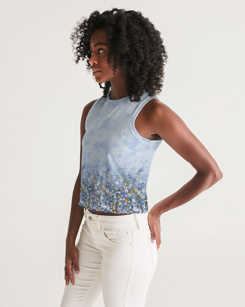 Floral Heavens Women's Cropped Tank