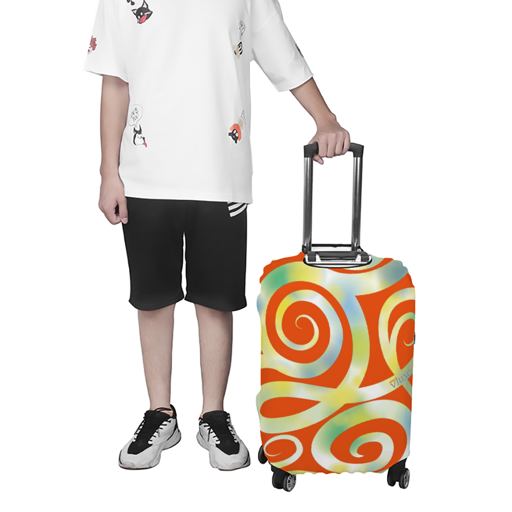 Orange RibbonsLuggage Case Cover