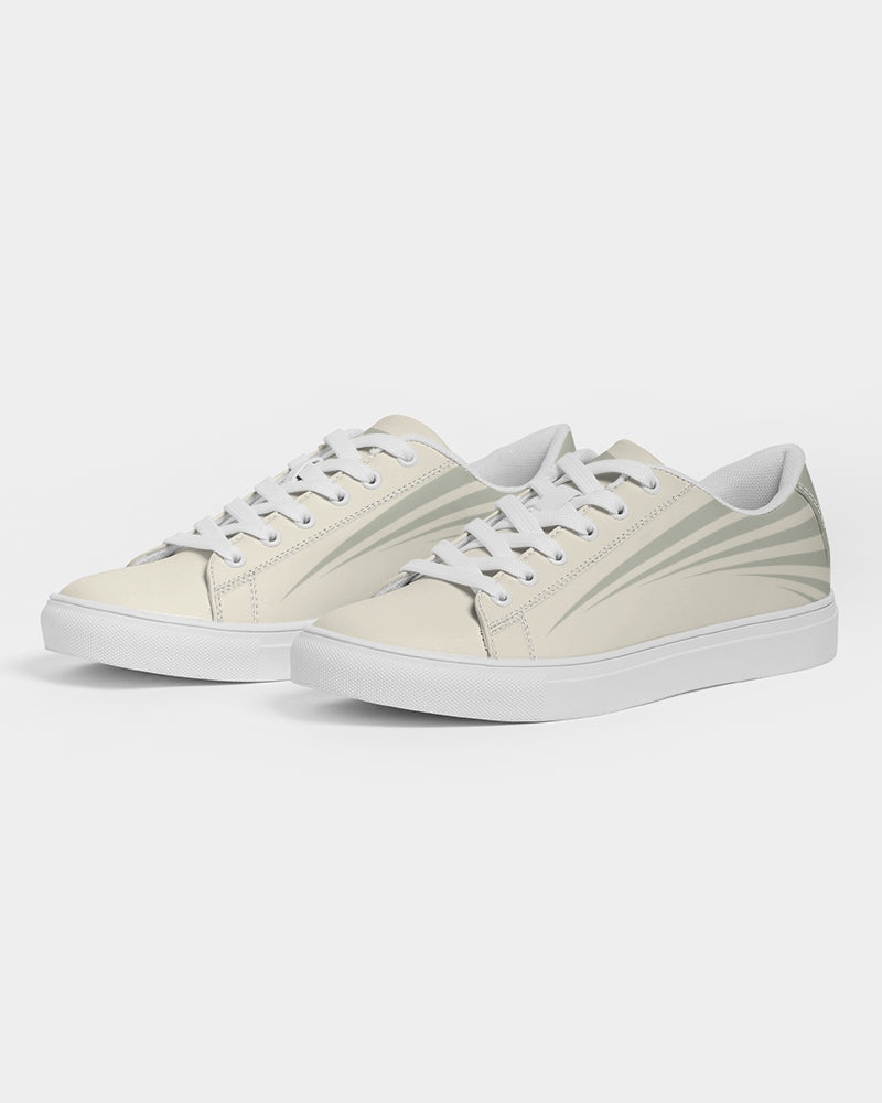 Solid State Of Mind Cream Men's Faux-Leather Sneaker