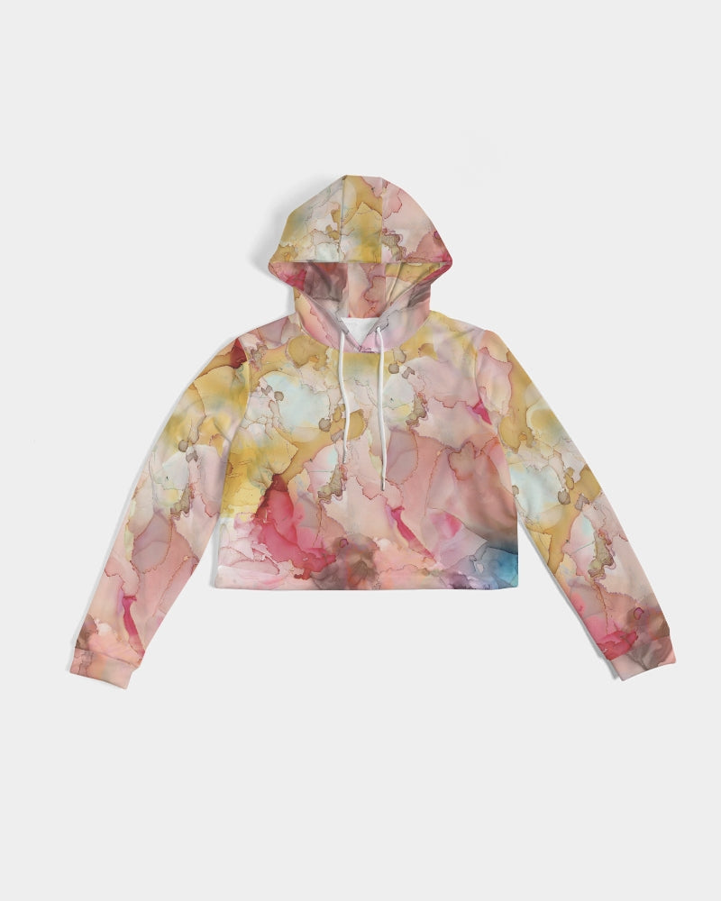Smoke Gets in Your Eyes Women's Cropped Hoodie | Always Get Lucky