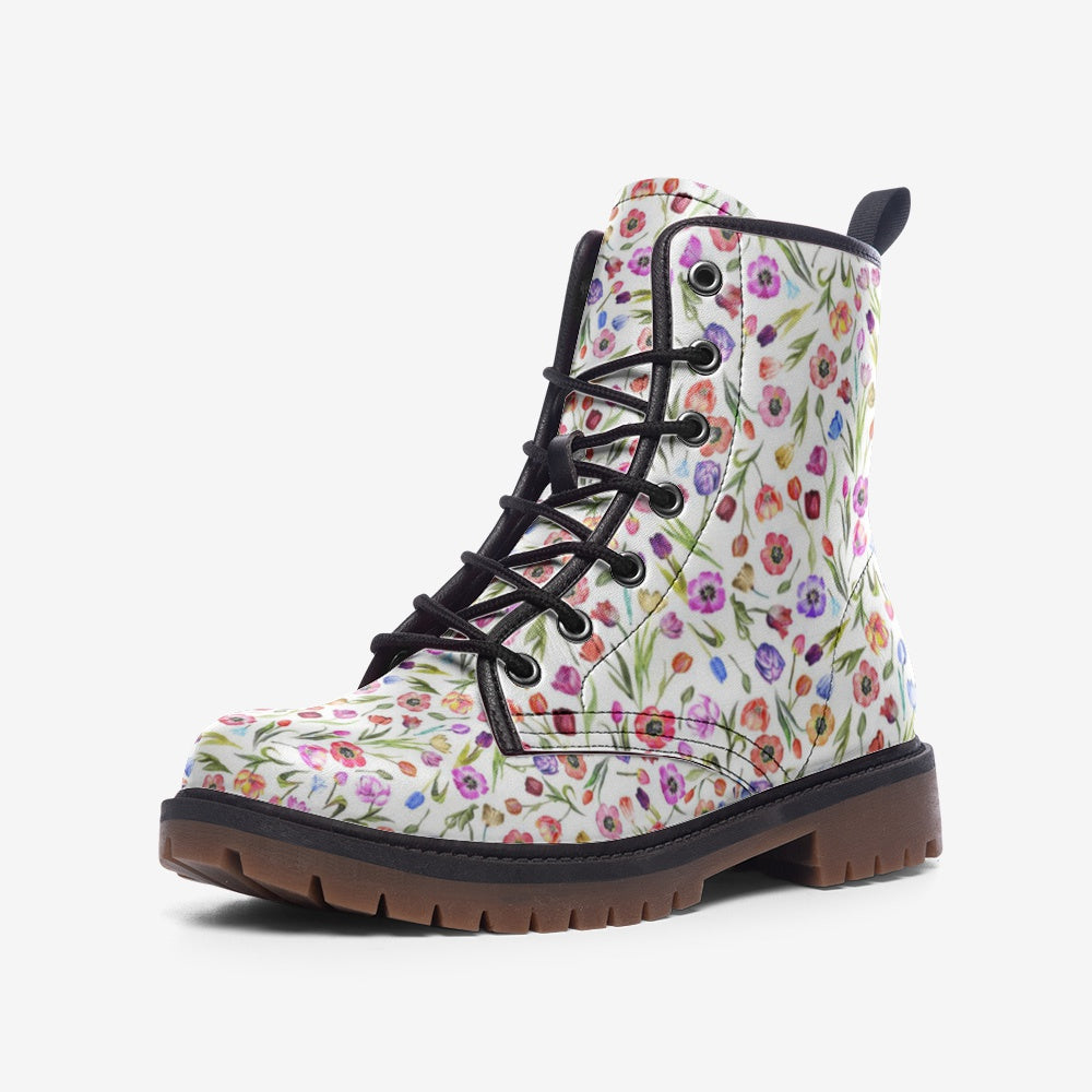 Positano Red Casual Leather Lightweight Boots | Always get Lucky