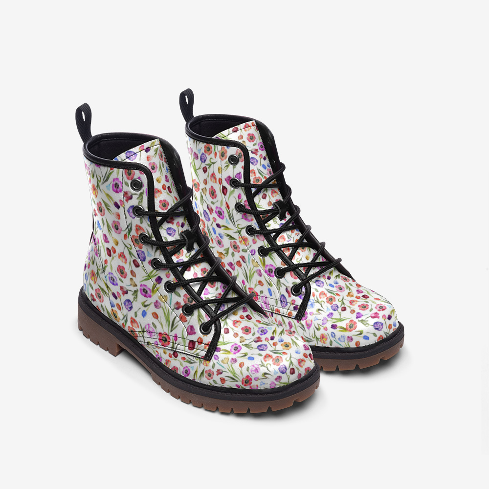 Positano Red Casual Leather Lightweight Boots | Always get Lucky