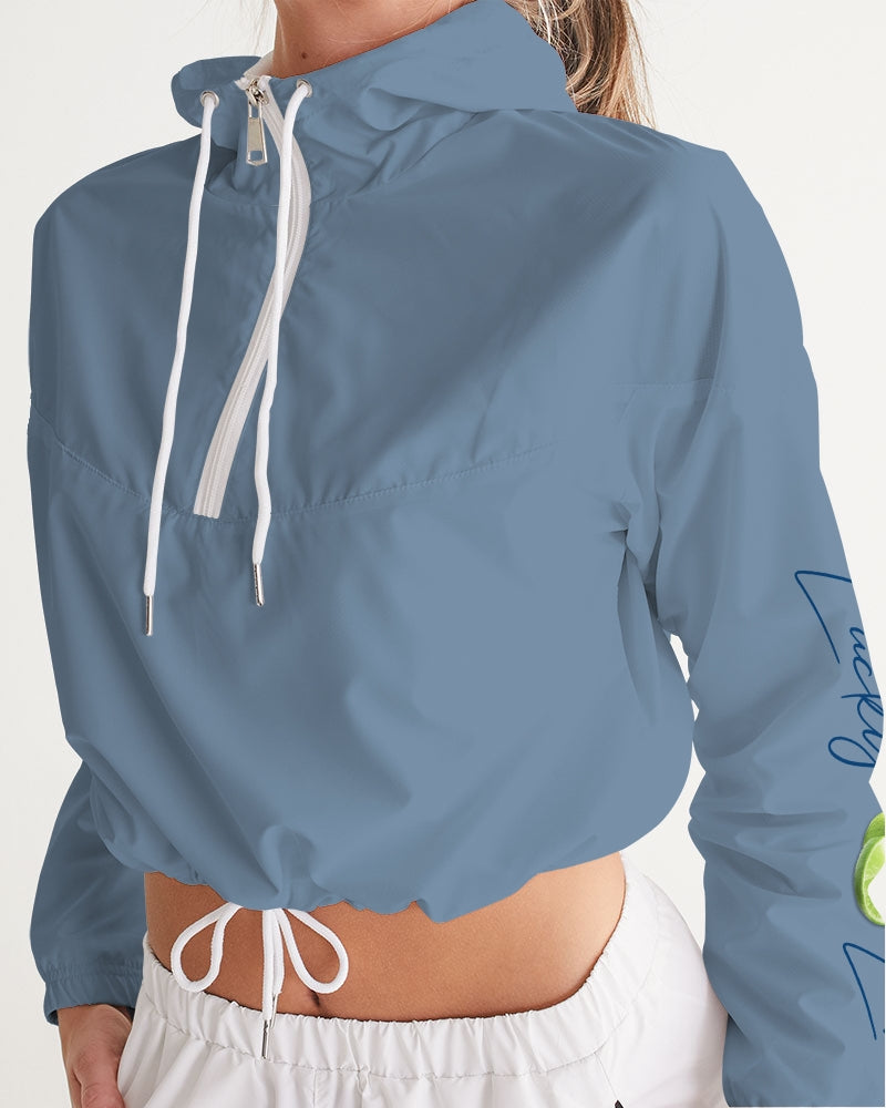 Signature Lucky Lime Tabil Women's Cropped Windbreaker