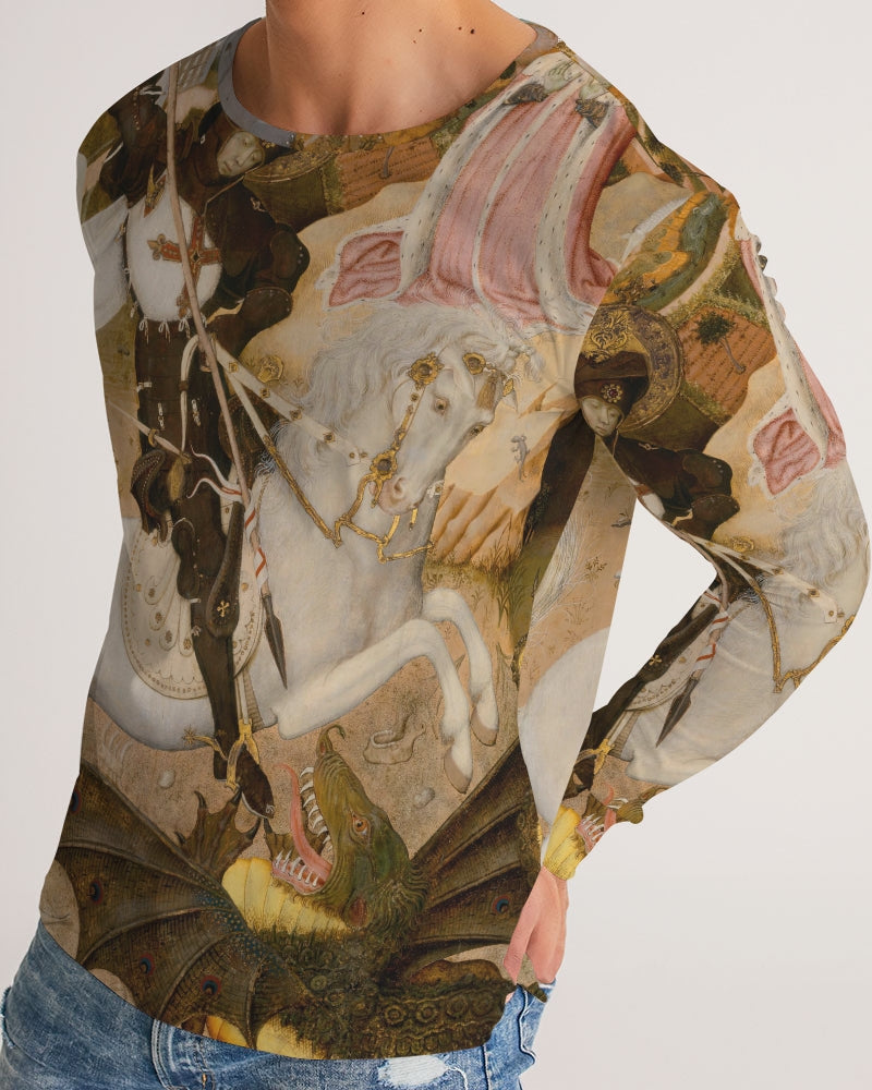 St. George And The Dragon Men's Long Sleeve Tee | Always Get Lucky