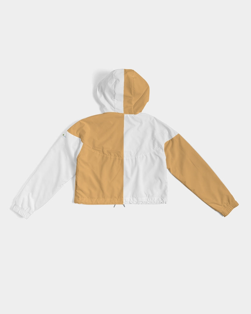 Blocks Women's Cropped Windbreaker