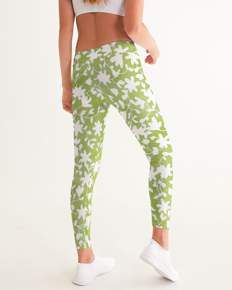 Camo Flower Grass Women's Yoga Pants