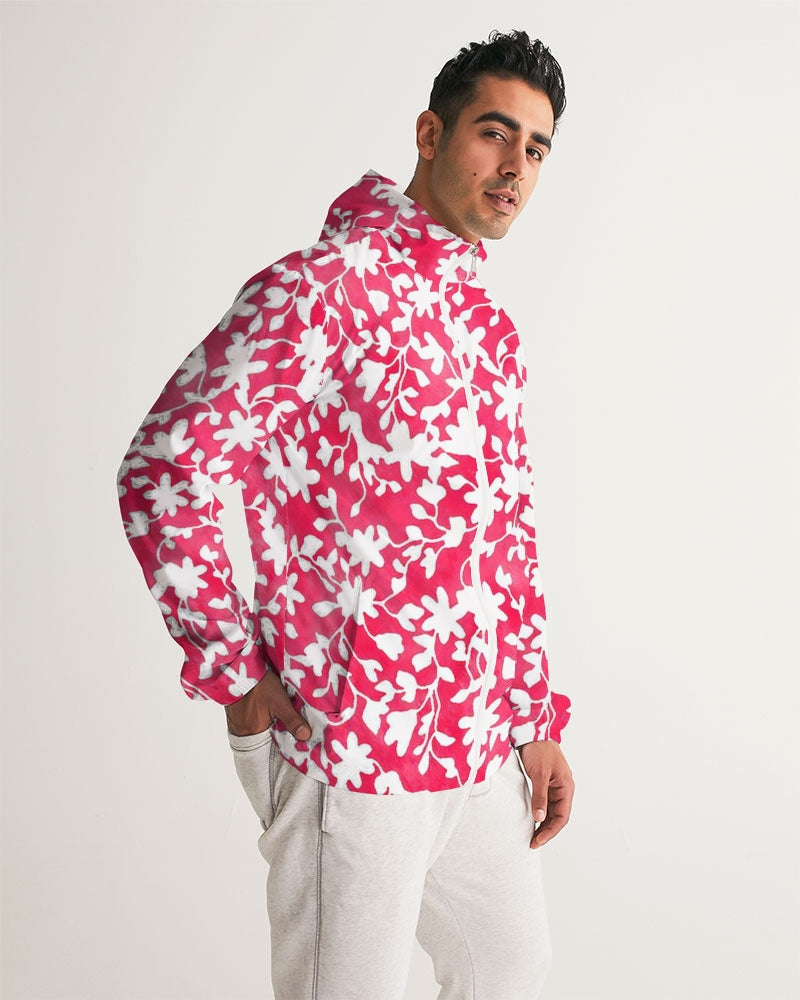 Camo Flower Flame Men's Windbreaker