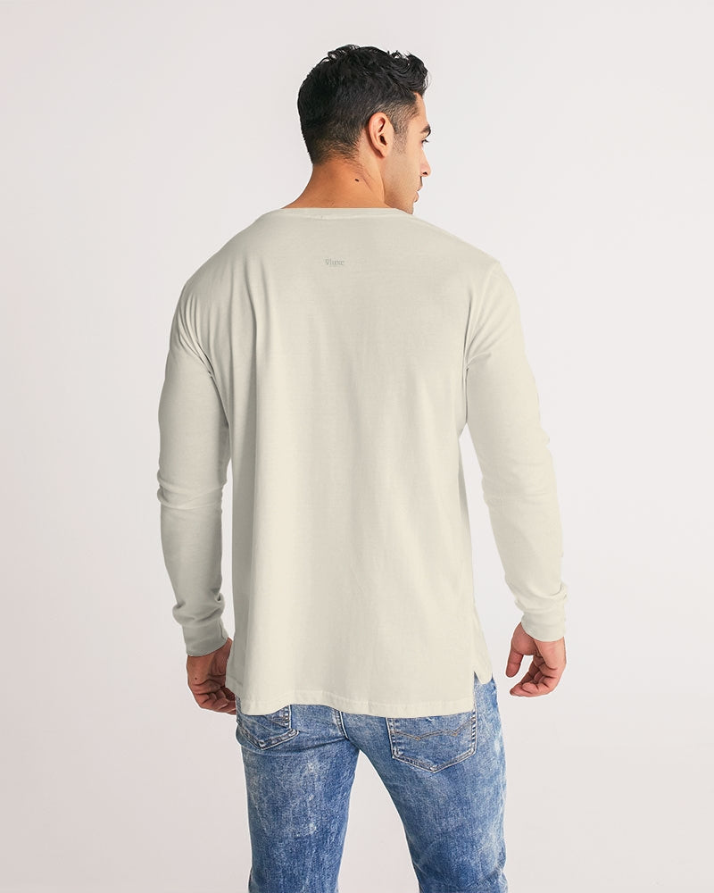 Solid State Of Mind Cream Men's Long Sleeve Tee