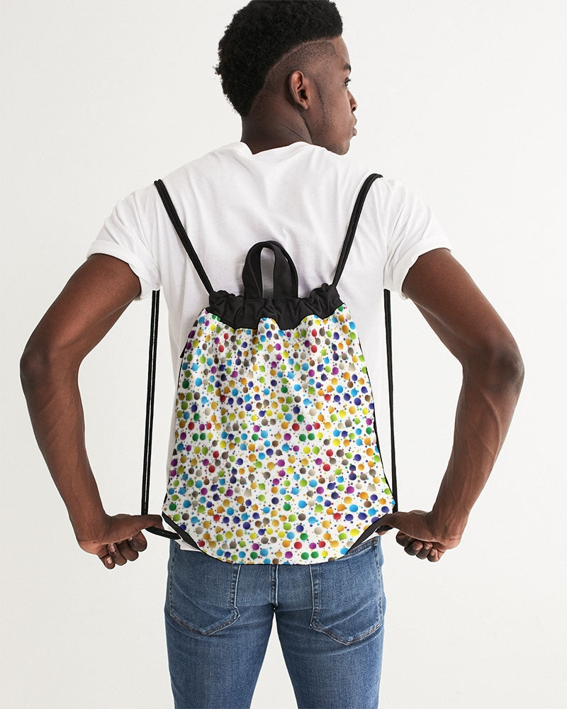 Happiness Canvas Drawstring Bag
