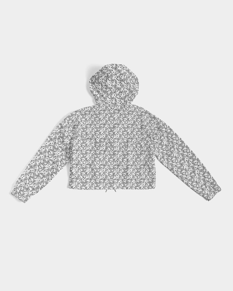 Roll The Dice Women's Cropped Windbreaker | Always Get Lucky
