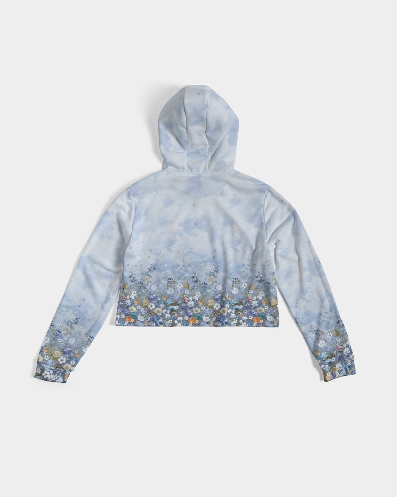 Floral Heavens Women's Cropped Hoodie