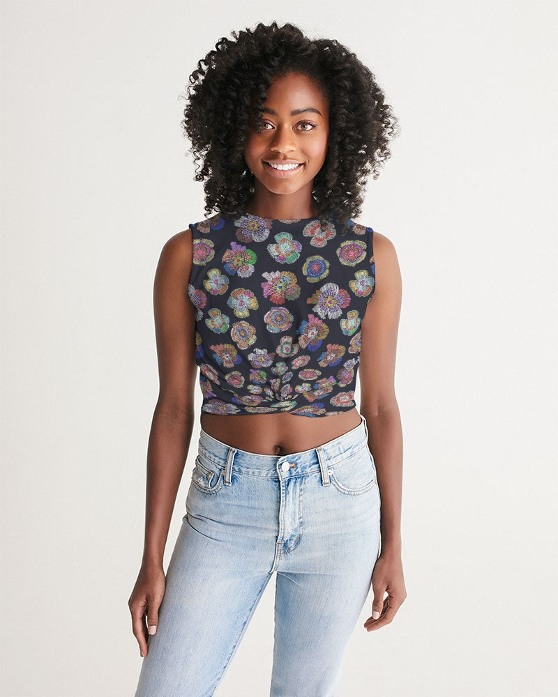 Blooming Women's Twist-Front Tank