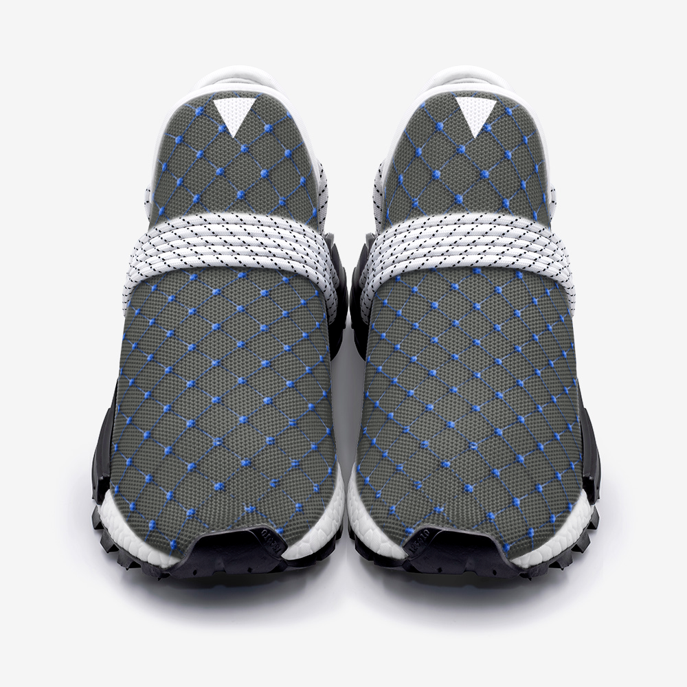 Vluxe by Lucky Nahum Fence Gray and Blue Unisex Lightweight Comfort Shoes