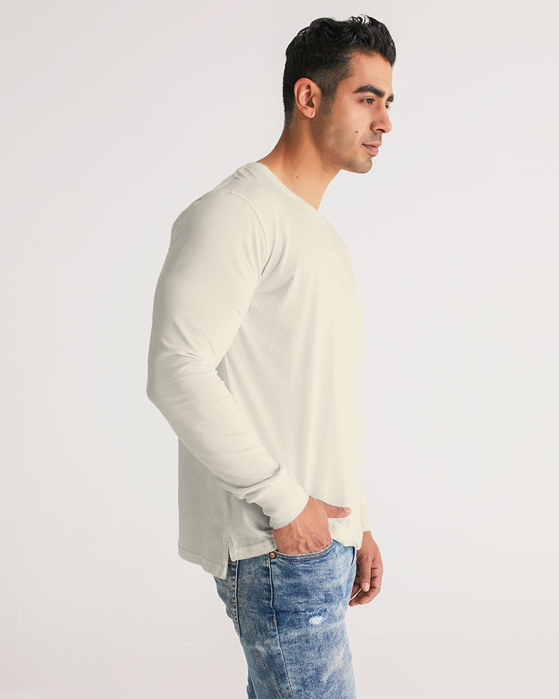 Solid State Of Mind Cream Men's Long Sleeve Tee
