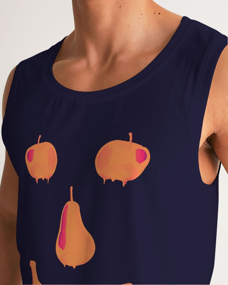 Fruit Face Navy Men's Sports Tank
