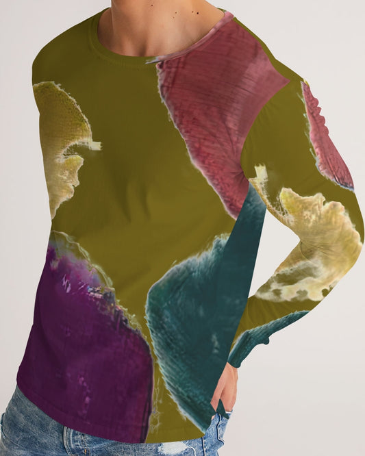 Splaty Olive Men's Long Sleeve Tee | Always Get Lucky