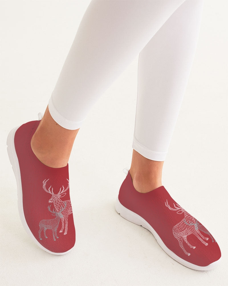 Norway Holiday Red Women's Slip-On Flyknit Shoe