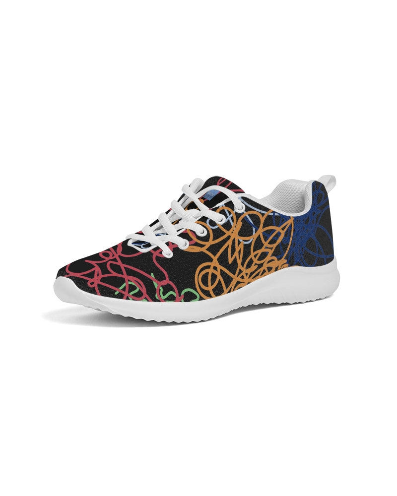 Lucky Scribble Black Women's Athletic Shoe