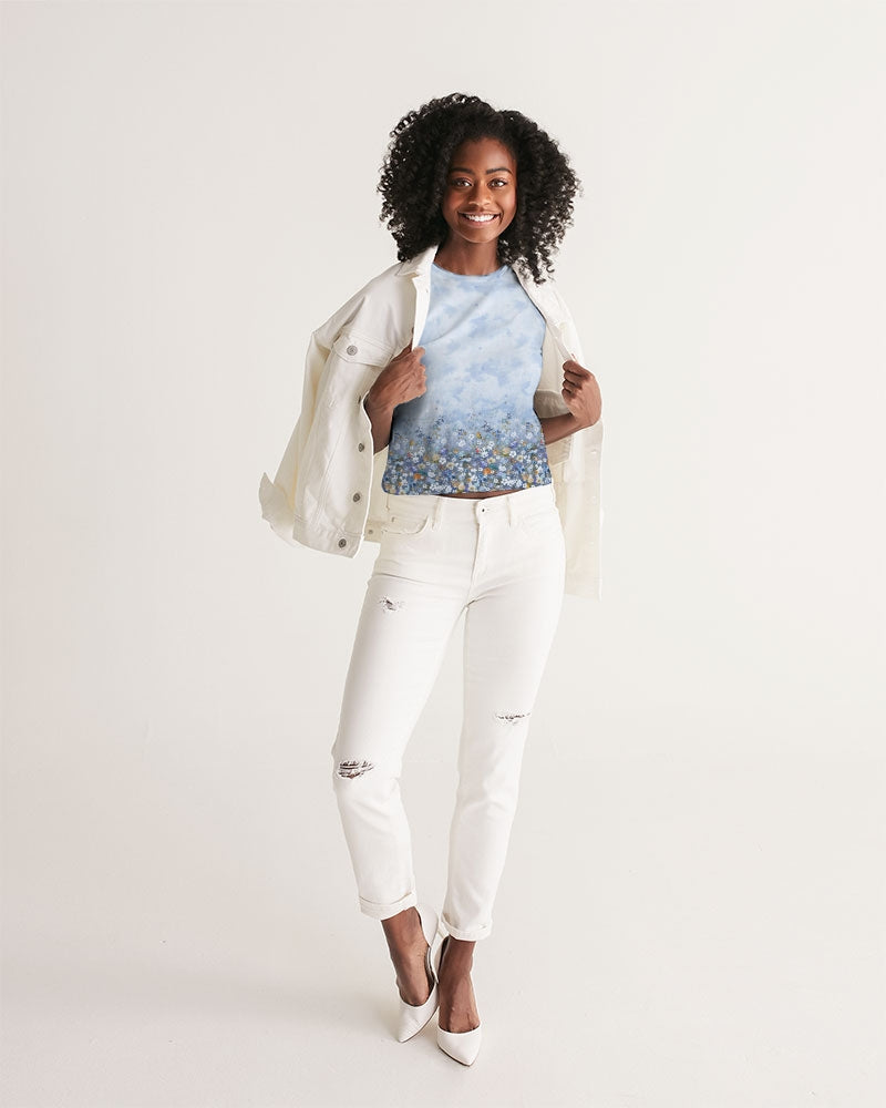 Floral Heavens Women's Cropped Tank