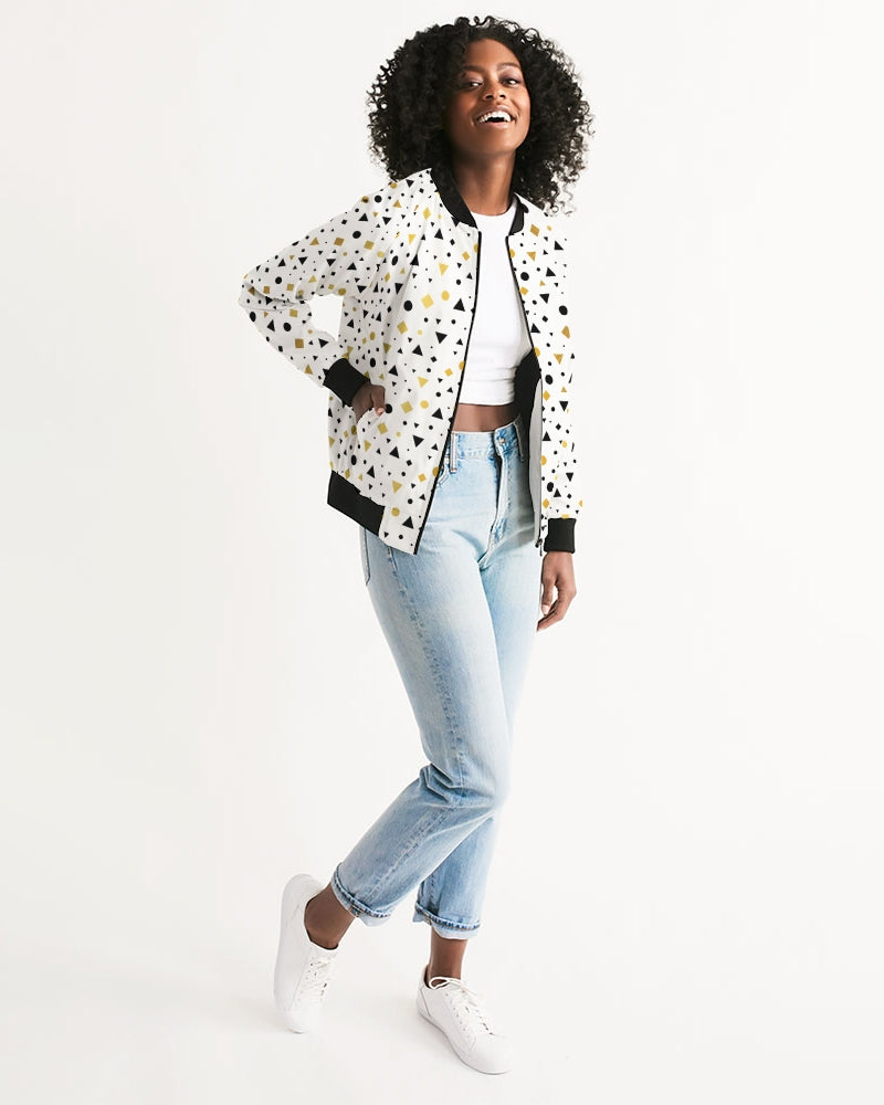 New Dots Women's Bomber Jacket | Always Get Lucky