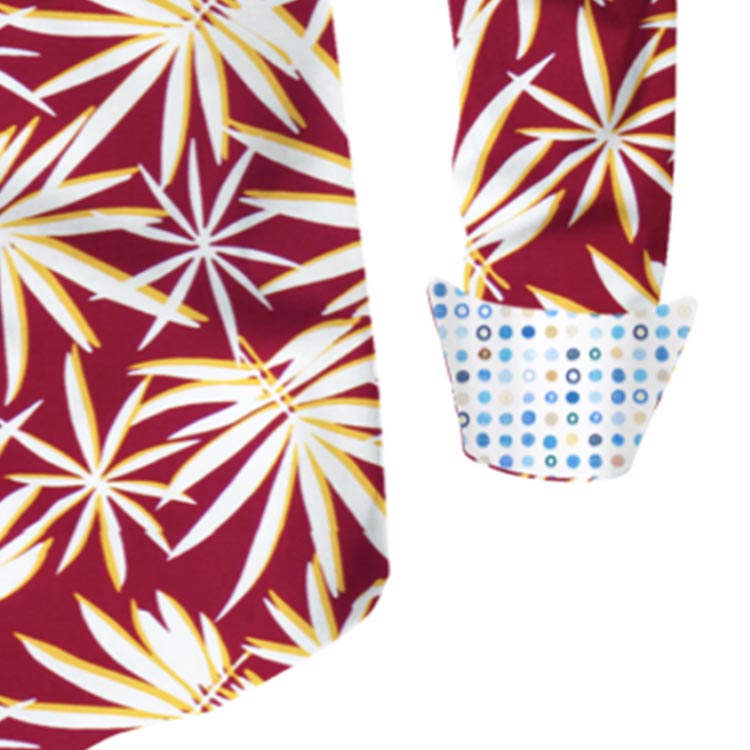 Hawaiian Leaves Printed Bespoke Shirt