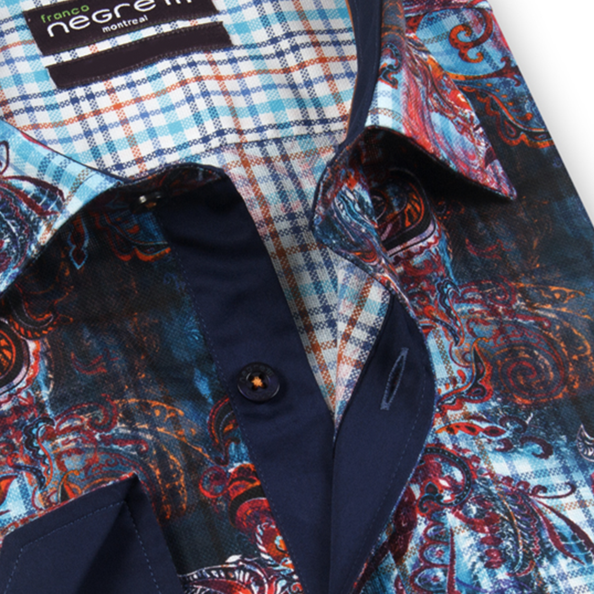 Alegre Multi Long Sleeve Overprint Shirt