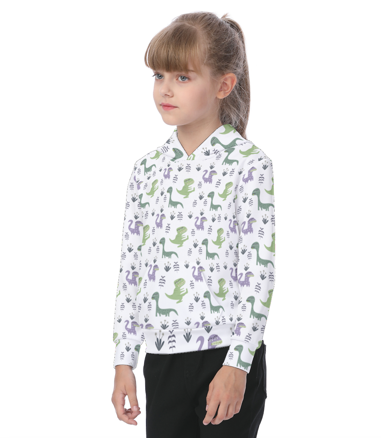 Dino, Dina and Baby Kids Hoodie
