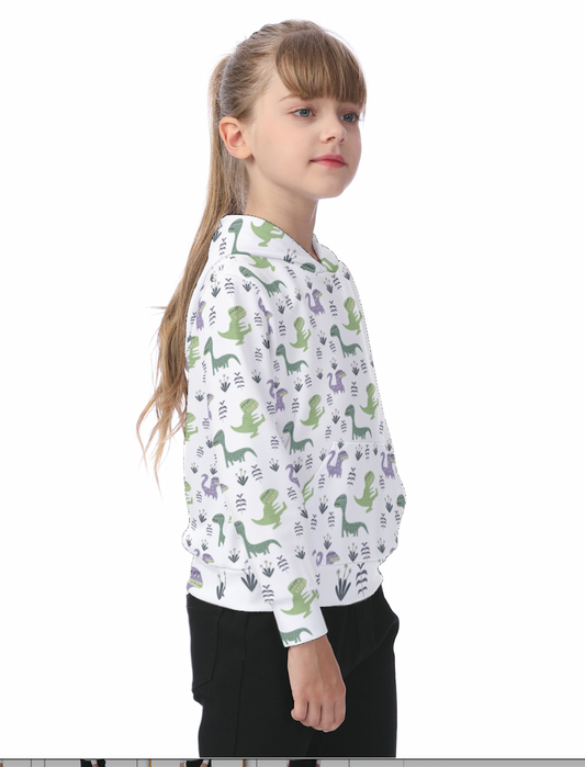 Dino, Dina and Baby Kids Hoodie