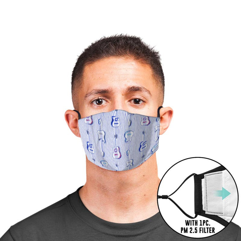 Guitars Custom Adjustable Filtered Face Mask